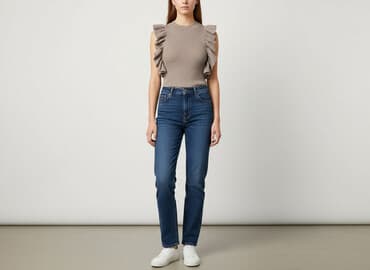 hm sukienka z falbanami: H&M, Top damski, rozmiar M — 7