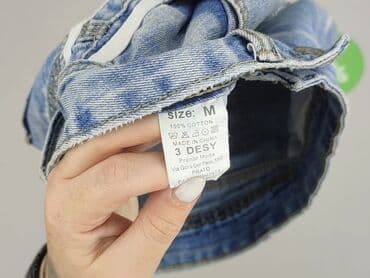 damskie krótkie spodenki jeansowe: Denim, Szorty damskie, rozmiar M — 4