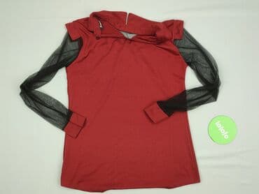 czarne bluzki z przezroczystymi rękawami: Bluzka damska, rozmiar XL — 4