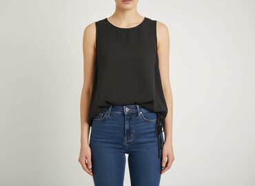 czarne bluzki w biale grochy: Dorothy Perkins, Bluzka damska, L — 6