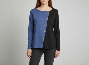 bluzka z długim rękawem tommy hilfiger damska: Women's blouse, size M — 1