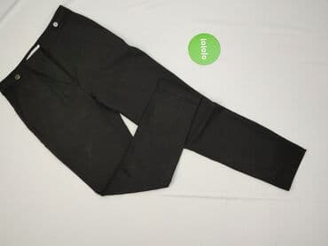 czarne spodnie z wysokim stanem reserved: Spodnie materiałowe damskie, XS — 2