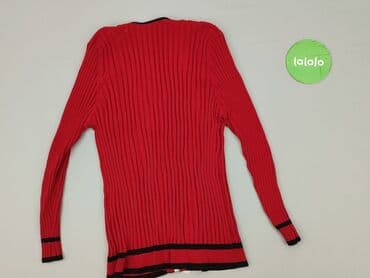 sweter w paski z serduszkiem: Kaleidoscope, Kardigan damski, M — 3