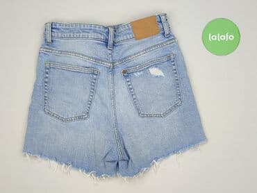 krótkie spodenki z wysokim stanem poszarpane: H&M, Szorty damskie, rozmiar S — 4