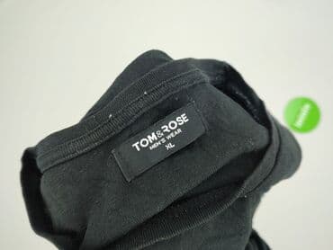 czarny sweter oversize: Tom Rose, Koszulka dla mężczyzn, rozmiar XL — 4