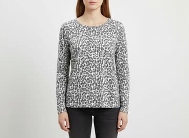 bluzka panterka plus size: Bluzka damska, rozmiar M — 6