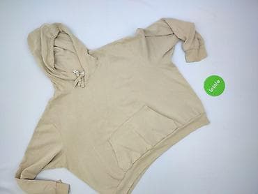 brąz: H&M Basic, Bluza z kapturem damska, rozmiar XL — 2