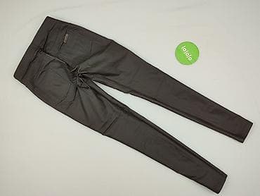 brązowe legginsy: Blue shadow, Legginsy Eleganckie damskie, rozmiar M — 3