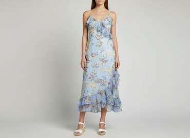 sukienki maxi na wesele niebieska: Moda, Sukienka damska, rozmiar M — 7