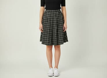 czarne spódnice w kratę: Alcott, Spódnica damska, rozmiar S — 7
