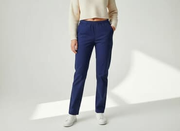 krótkie spodenki w pracy a bhp: Spodnie materiałowe damskie, rozmiar S — 8