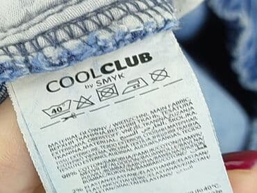 legginsy z cwiekami: Spodnie jeansowe, Cool Club, 12 lat, 152, stan - Bardzo dobry — 6