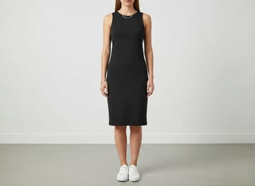 sukienka i kozaki za kolano: Women`s dress, size S — 1