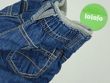 spodnie jeansowe niemowlęce: Spodnie jeansowe, 1-3 m, stan - Idealny — 4