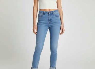 spodnie damskie jeans 7 8: Jeansy damskie, rozmiar S — 1