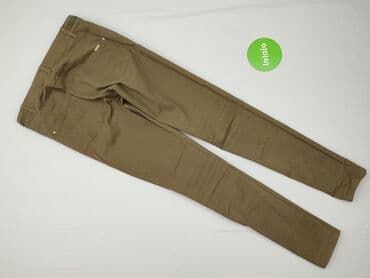 białe cargo bershka: Bershka, Spodnie materiałowe damskie, rozmiar S — 3