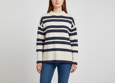 koszulka z długim rękawem w paski: Vero Moda, Bluzka damska, L — 8