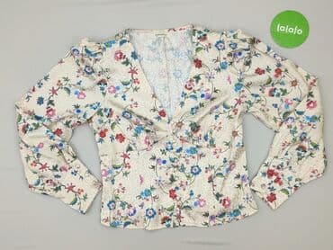 białe bluzki ze zlotym nadrukiem: Glamorous, Bluzka damska, rozmiar M — 2