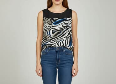 bluzki w panterke duze rozmiary: Bluzka damska, rozmiar S — 5