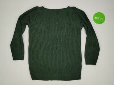 szmaragdowy sweter: Sweter damski, rozmiar S — 2