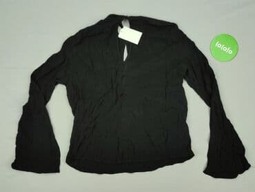 czarne t shirty i marynarka: H&M, Жіноча блуза, розмір M — 3