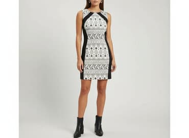 sukienka w geometryczne wzory h m: H&M, Sukienka damska, rozmiar S — 1