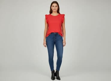 bluza z czerwonym napisem: New Look, Bluzka damska, rozmiar 2XL — 6