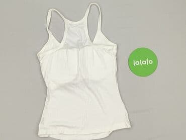 bluzki prążkowane białe: Top damski, rozmiar S — 3