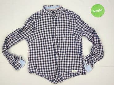 koszula w bialo niebieska krate damska: Gina Tricot, Women`s shirt, size M — 3