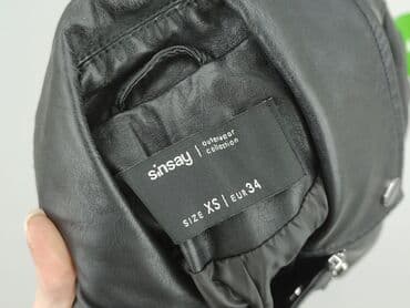 Kobiety: Sinsay, Kurtka skórzana damska, XS — 4