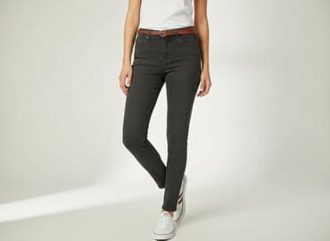 dżinsy czarne: Sinsay, Jeansy damskie, rozmiar S — 6