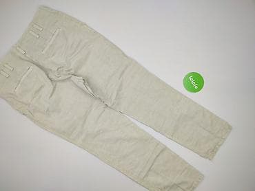 cream trousers: H&M, Spodnie materiałowe damskie, rozmiar XL — 3