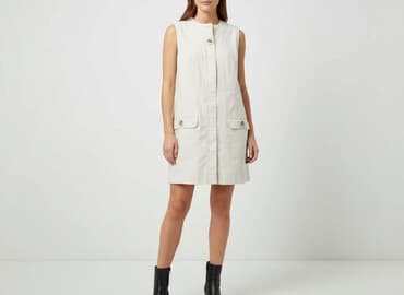 sukienki beżowe midi: Zara, Sukienka damska, rozmiar M — 7