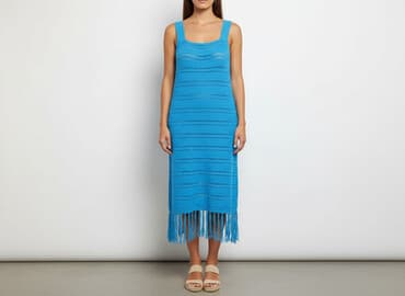 sukienka fransa: Sukienka damska, rozmiar S — 1