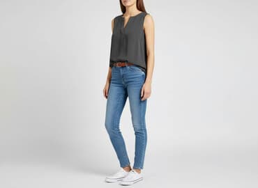 t shirty pod marynarkę: H&M, T-shirt damski, rozmiar L — 6