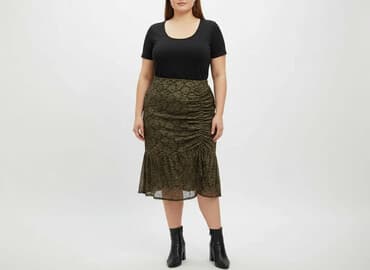 sukienki duże rozmiary dla puszystych na wesele: Spódnica damska, rozmiar 5XL — 7