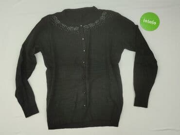 czarny sweter oversize: Kardigan damski, rozmiar S — 2