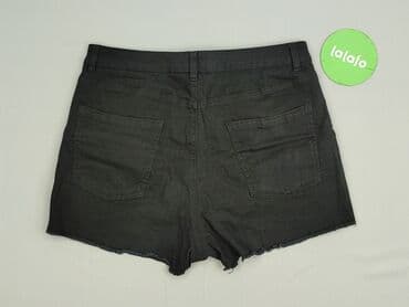 krótkie czarne spodenki z wysokim stanem: Beloved, Szorty damskie, rozmiar L — 3