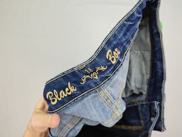 cropped blue jeans: Spodnie 3/4 damskie, rozmiar M — 4