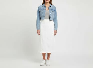 biała bluzka do stroju krakowskiego: Spódnica damska, rozmiar S — 6