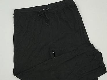 Czarne spodnie damskie typu homewear/pidżamowe – Nightwear - Rozmiar