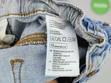 potargane jeansy: Spodnie jeansowe, H&M, 9-12 miesięcy, stan - Bardzo dobry — 5