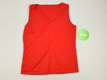 czerwona bluzki z dekoltem v: Bluzka damska, rozmiar S — 2