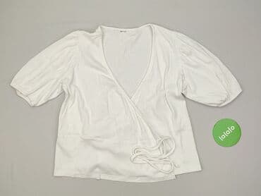bluzki prążkowane białe: Bluzka damska, rozmiar S — 2