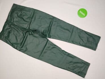 spódnice eko skóra zielone: Spodnie materiałowe damskie, rozmiar L — 3