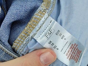 szorty damskie jeansowe przed kolano: F&F, Szorty damskie, rozmiar M — 5