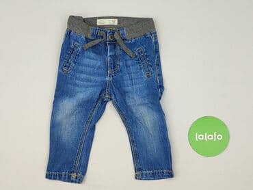 koszulka od stradivarius: Denim pants, Zara, 9-12 months, condition - Perfect — 2