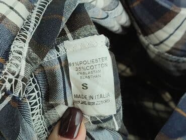 spodnie piżamowe w kratę damskie: Spodnie materiałowe damskie, rozmiar S — 4