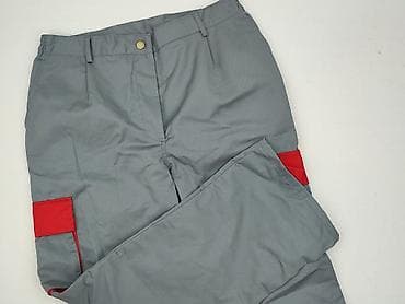 dresy m: Męskie spodnie robocze 48/D - Kolor: szary z czerwonymi wstawkami - — 1