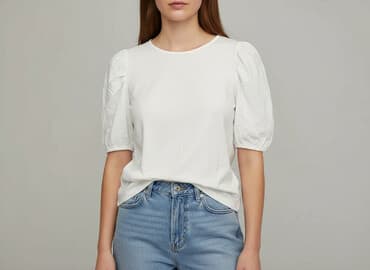 szara bluzka h m: H&M, Bluzka damska, rozmiar L — 7